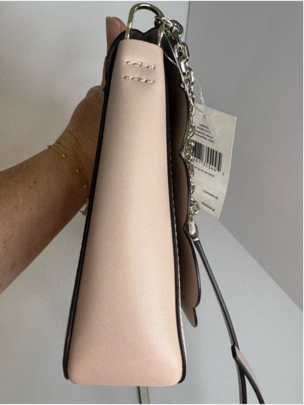 #405 Kate Spade NWT Magnolia Street Isabella Leather Blush Pink Crossbody Bag - Picture 17 of 17